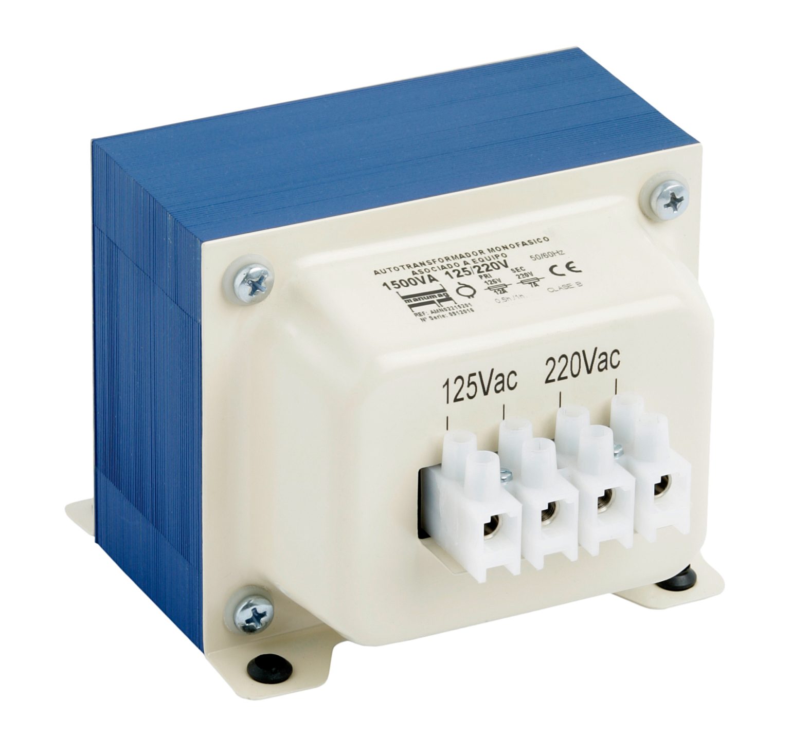 STEP UPDOWN IPHASE AUTOTRANSFORMER 125V / 220VAC Manumag